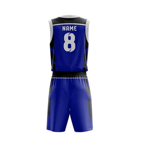 Ensemble d'uniformes de basket-ball avec design personnalisé, polyester 185 GSM, uniforme de basket-ball professionnel, anti-transpiration, impression GSM - Product Image 5