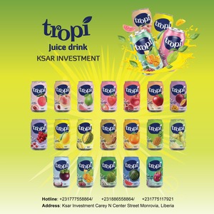 330ml Can Juice drink Tropical Fruit Juice Puree Comprising Orange Pineapple Flavours Packaged Bottle Ingredients - Product Image 4