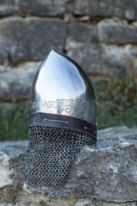Casco Medieval de Caballero de la Fortuna, personalizado, hecho a mano, color plata - Product Image 4