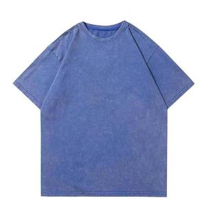 Camiseta Unisex Color sólido Logotipo personalizado Alta calidad 100% Algodón Tamaño grande Manga corta - Product Image 2