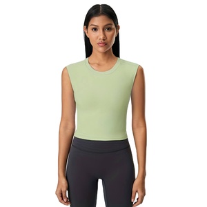 High Quality New Two-Piece Separate Tank <b>Top</b> with Color-Blocking Nude-Feel Fashionable Casual <b>Top</b> for Running Sports Vest - Product Image 1