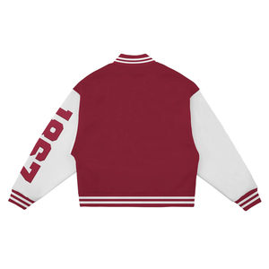 Veste universitaire personnalisée hiver haute qualité en cuir manches collège baseball Letterman laine veste universitaire pour hommes - Product Image 2