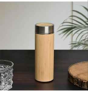 Bouteille isotherme en bambou Design écologique Garde les boissons fraîches ou chaudes Parfait pour le travail ou la salle de sport - Product Image 2