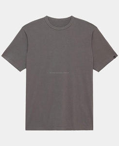 เสื้อยืดฮิปฮอปผู้ชายขายส่งปี 2026 ผ้าฝ้ายแท้ถักทอระบายอากาศ คอกลม ทรงปกติ สวมใส่สบาย สีพื้นเรียบๆ แบบดิจิทัล - Product Image 4