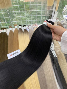 Extensiones de cabello a granel Producto de Venta caliente 2025 Color negro 55cm 100% Cabello vietnamita de alta calidad - Product Image 2