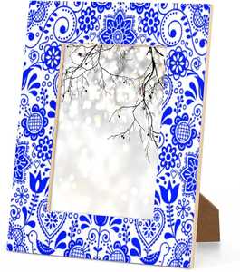 Cadre en résine Chic Drift Wood and Farmhouse Esthétique Résine Artisanat pour la décoration de bureau - Product Image 3