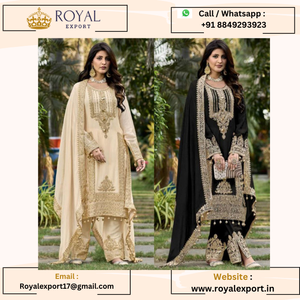 Exclusive New Heavy Faux Georgette Ready to Wear <b>Indian</b> & <b>Pakistani</b> <b>Clothing</b> Salwar Kameez - Product Image 2