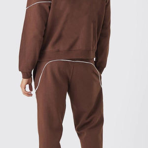 Streetwear Fleece Cotton <b>Baggy</b> Sweatsuits Plain <b>Jogger</b> Set Custom DTG Heavyweight Acid Wash Sweatsuits for <b>Men</b> - Product Image 4