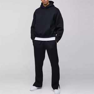 Top Premium Quality Oversized Men Pullover Sudadera con capucha y pantalones de chándal Set Gym Winter Chándales para hombres - Product Image 1