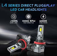 Ampoules de phare LED pour voiture super lumineuses 8000LM H1 H3 H4 H7 H11 pour 9004 9005 9006 9012 Voiture Moto Camion Phare LED