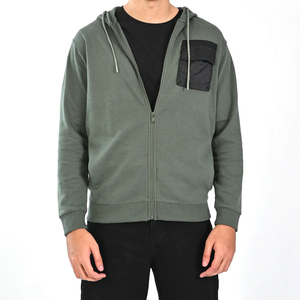 Venta al por mayor personalizado pesado 100% algodón Zip Hoodie para hombres Streetwear sudaderas con capucha de gran tamaño liso teñido de talla grande para el invierno Servicio OEM - Product Image 1