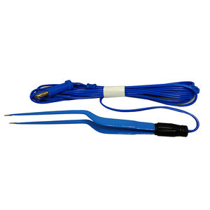 Pinzas bipolares desechables de alta calidad, puntas de acero inoxidable alemanas de Color azul con pinzas eléctricas quirúrgicas de cuerpo de plástico - Product Image 1