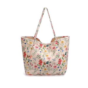 Bolsa de Compras Personalizada con Diseño Impreso para Mujer, con Bolsillo con Cremallera, Color Sólido, Elegante, de Bangladesh - Product Image 6