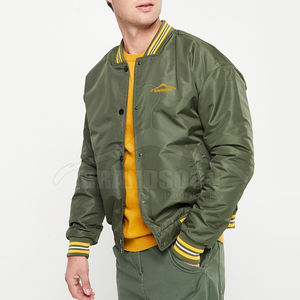 Chaqueta Bomber de Invierno para Hombre, Nuevo Diseño, Manga Larga, Transpirable, Personalizable, de Alta Calidad, Nailon/Poliéster - Product Image 1