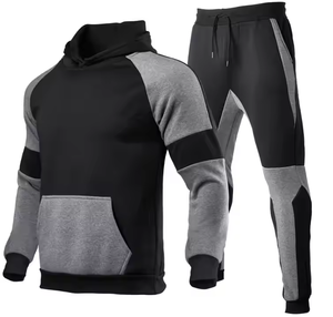 Survêtement d'entraînement personnalisable 100% coton de qualité supérieure pour hommes Nouveau style Séchage rapide Respirant Grande taille pour l'hiver - Product Image 2