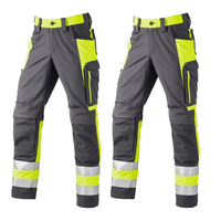 Pantalones de Trabajo Personalizados para Hombre, Reflectantes, Transpirables, de Secado Rápido, de Poliéster, sin Costuras, con Tecnología de Detección por Aguja, Duraderos