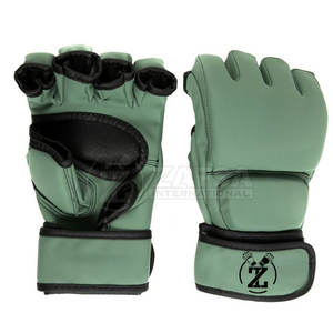 ถุงมือ MMA แบบปรับแต่งโลโก้ได้อุปกรณ์ฝึกหนังใส่สบาย - Product Image 1
