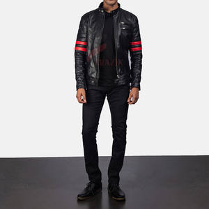 Chaqueta de Cuero para Hombre, Estilo Moderno, Cuello Alto, Piel de Vaca, Resistente al Viento e Impermeable, Superventas - Product Image 5