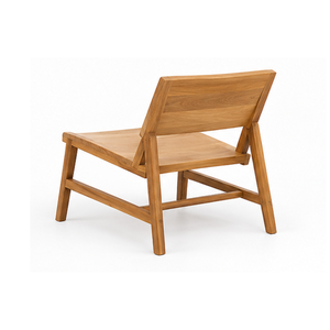 Silla de Jardín de Madera de Teca Sólida, Muebles Modernos de Madera para Patio, Terraza, Hotel, Resort, Villa y Balcón - Product Image 3