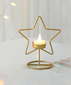 Candelabro de Hierro de Construcción Resistente para una Decoración de Velas Segura y Estable en el Hogar - Product Image 5