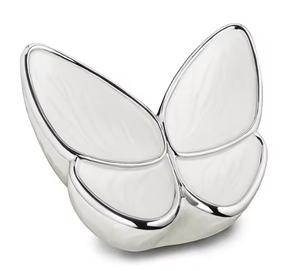 โกศบรรจุอัฐิสำหรับผู้ใหญ่ งานฝีมือสไตล์อเมริกัน ลายผีเสื้อสีทอง ทำจากโลหะทนทาน ผลิตในอินเดีย อุปกรณ์งานศพ - Product Image 2