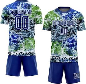 ชุดฟุตบอลผู้ชายคุณภาพสูงแบบใหม่ขายส่ง ชุดยูนิฟอร์มฟุตบอล โพลีเอสเตอร์ 100% ระบายอากาศได้ดี แห้งเร็ว - Product Image 1