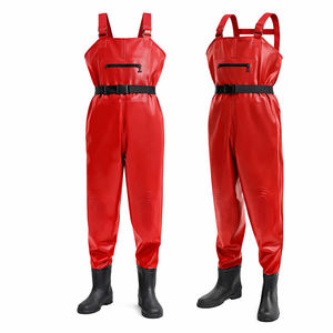 Custom <b>Mens</b> Waterproof Chest Waders Brown Heavy-Duty Fishing & Hunting Bib Waders with Built-In <b>Boots</b> - Product Image 3