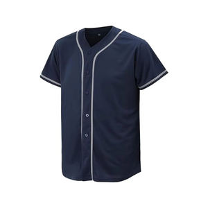Maillot de baseball personnalisé avec logo respirant à séchage rapide 100% polyester fabriqué par des professionnels Vêtements de sport pour hommes adultes en vente en ligne - Product Image 1