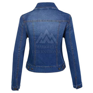 Veste en jean pour femmes sur mesure, best-seller, dernier design, prix bas, veste en jean pour femmes en vente - Product Image 4