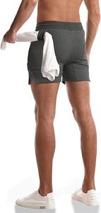 Gran oferta de ropa deportiva de estilo callejero para hombre, camisetas de patrón sólido y pantalones cortos de talla grande a juego para entrenamiento deportivo - Product Image 6