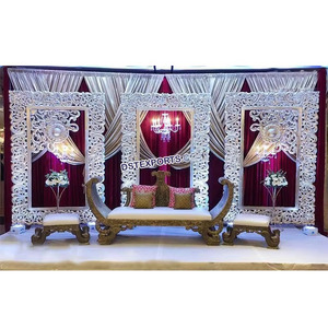 Traditional <b>Wedding</b> Stage Golden Back-<b>Frames</b> Stunning <b>Wedding</b> Event Back <b>Frames</b>/Panels Modern <b>Wedding</b> Stage Back <b>Frames</b> usa - Product Image 3