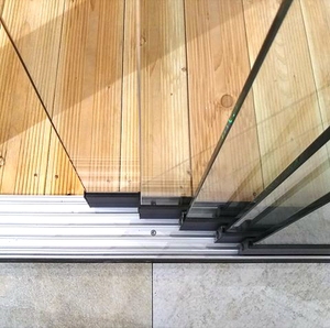 Porte intérieure coulissante en verre facile à glisser Schuifwand pour véranda Pergola extérieure en aluminium - Product Image 4