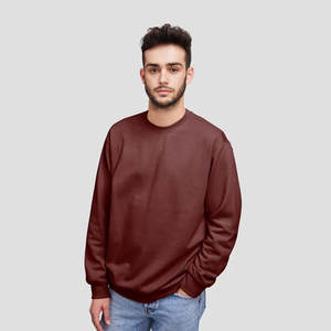 Venta al por mayor sudaderas personalizadas Unisex 100% algodón cuello redondo manga larga adulto diseñador sudadera - Product Image 4