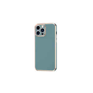 Coque arrière protectrice Netzy SAFA Bark pour iPhone 13 Pro Max, vert pétrole, en silicone souple, compatible avec les modèles 14 Plus Plus SE - Product Image 1