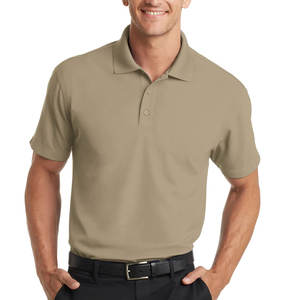 Chemises de golf grises à manches courtes pour hommes 100% coton - Product Image 4