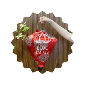 MEILLEUR PRIX Lanterne en soie bleue Lotus 2025 Lanterne décorative haut de gamme pour événements de luxe - Product Image 1