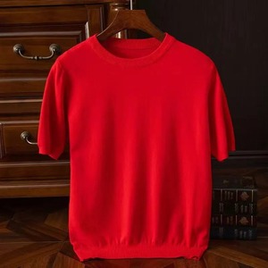 Camicia da uomo classica enry a manica corta con bottone elastico semplice per la primavera estate autunno Anti-sudore per il tempo libero sportivo - Product Image 6