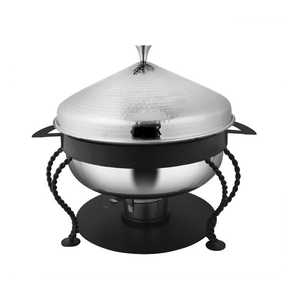 Chafing Dish Redondo Chapado en Oro con Recubrimiento de Polvo Negro, Forma y Tamaño Personalizables, para Catering - Product Image 4