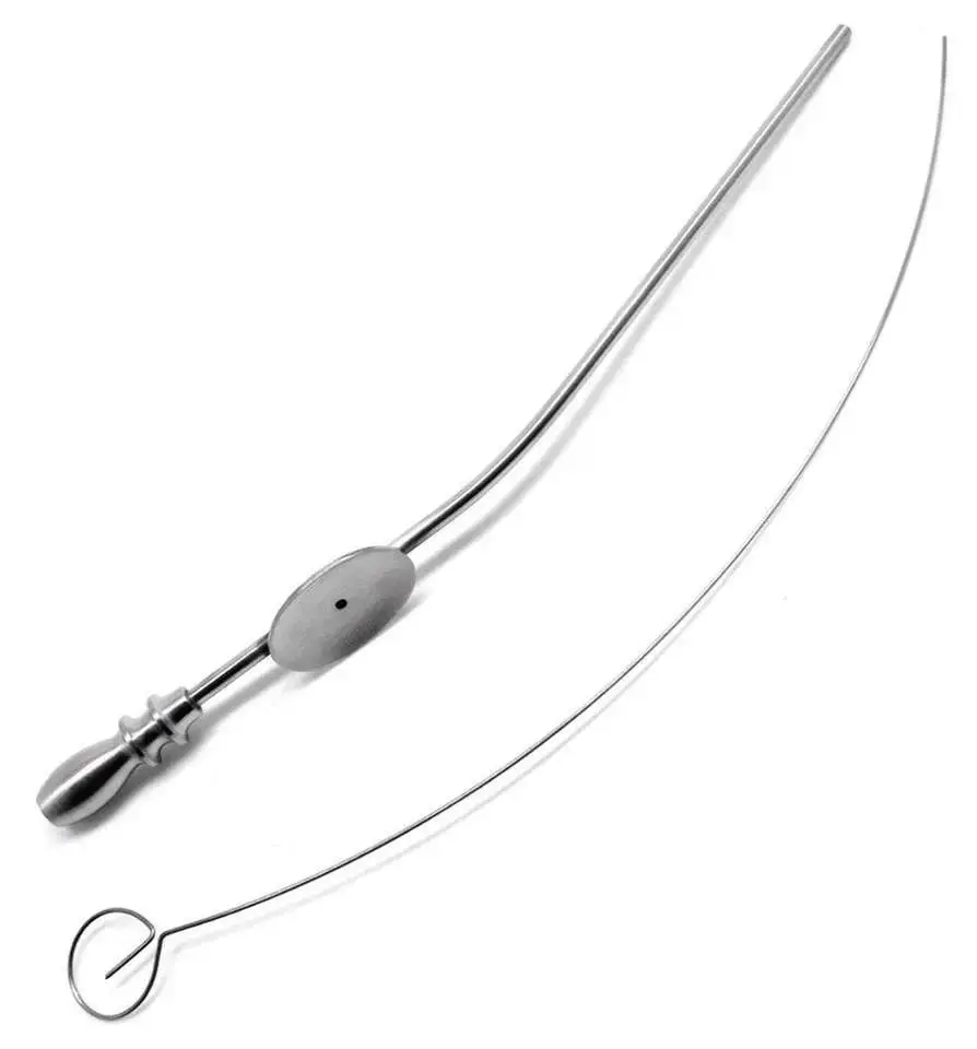 Nuevos tubos de succión ENT Baron de alta calidad Número 5 FR 1,7mm Instrumentos de diagnóstico quirúrgico Acero inoxidable