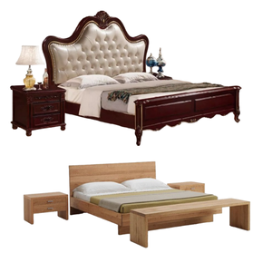 Juegos de dormitorio de lujo estilo europeo real tallado por camas de madera hechas a mano de madera maciza superventas hecho en la fábrica de Indonesia - Product Image 3