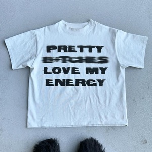 Camiseta personalizada de alta calidad sin costuras Boxy Fit, camiseta de gran tamaño con hombros caídos, camiseta recortada de Hip Hop, camiseta frontal sin costuras - Product Image 5