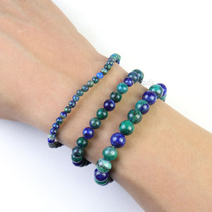 Bộ vòng tay hạt tròn tự nhiên 4 6 8mm, vòng tay đá quý dành cho nữ làm đồ trang sức - Product Image 3