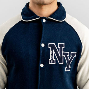 Chaqueta Universitaria Unisex con Logotipo Bordado Personalizado, Nombre del Equipo, Número, Ropa Exterior Retro Universitaria, Bordado Personalizado, Ropa Escolar del Equipo - Product Image 3