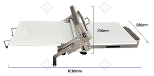 <span class=keywords><strong>Laminoir</strong></span> à Pâte Manuel <span class=keywords><strong>de</strong></span> 15 Pouces, Petit Modèle <span class=keywords><strong>de</strong></span> <span class=keywords><strong>Table</strong></span> pour Pizza, Croissant et <span class=keywords><strong>Pâtisserie</strong></span>, Machine à Rouler la Pâte Feuilletée - Product Image 4