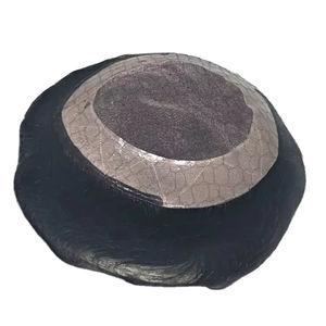 Toupet en cheveux humains Remy indiens de style Yaki Taz Hair BD, trame unique pour système capillaire pour hommes en dentelle - Product Image 4