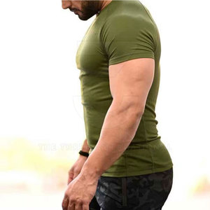 Quick Dry Sportswear <b>Men</b> Gym T Shirts Featuring Four Way <b>Stretch</b> Material With Lightweight Feel For Indoor And Outdoor Fitness - Product Image 2