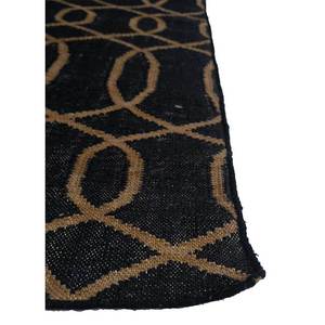 พรมโพลีเอสเตอร์ลายเรขาคณิตสีเทาดำ รุ่น Indusbar ADPV-13003 แบบทอเรียบ ลายเส้นสี่เหลี่ยมผืนผ้า พรมปูพื้นบ้านลายทาง ขนนุ่ม - Product Image 4