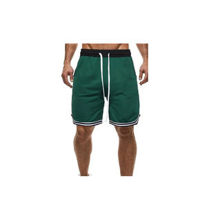 Short d'été à séchage rapide de style High Street pour hommes, maille respirante, logo personnalisé, Streetwear de fitness imprimé ample, teint uni - Product Image 3
