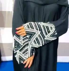 Ropa musulmana tradicional de mujer islámica elegante y modesta, hermoso estilo Abayas Formal Dubai, accesorio incluido - Product Image 1