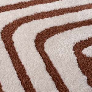 Tapis rectangulaire de couloir Netline Home Boho géométrique en polyester et viscose jacquard, tissage plat, fabriqué à la machine - Product Image 3